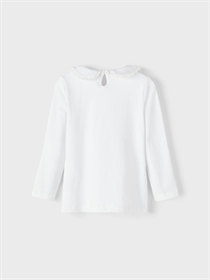 NAME IT Bluse Med Krave Felia Bright White